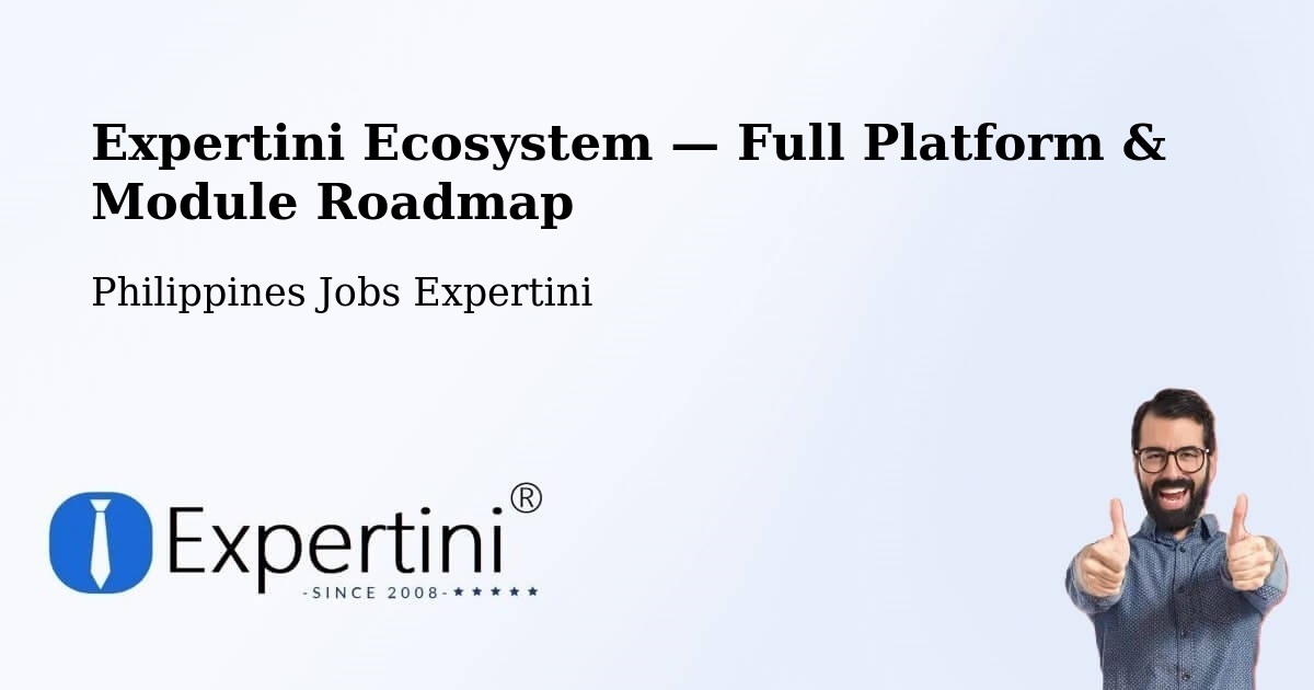 Expertini Ecosystem — Full Platform & Module Roadmap – Lungaog