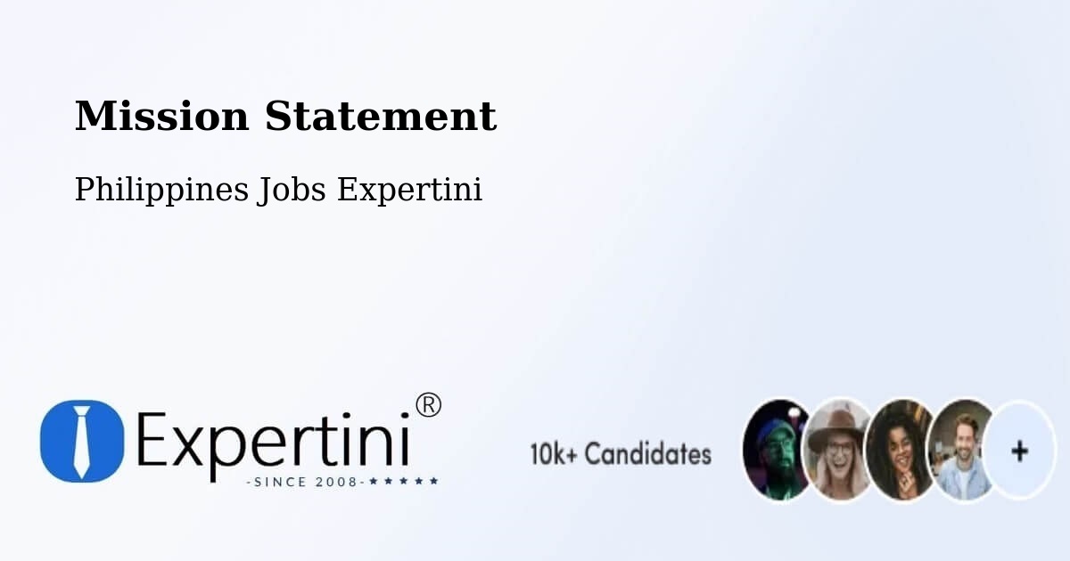 Mission Statement - Philippines Jobs Expertini